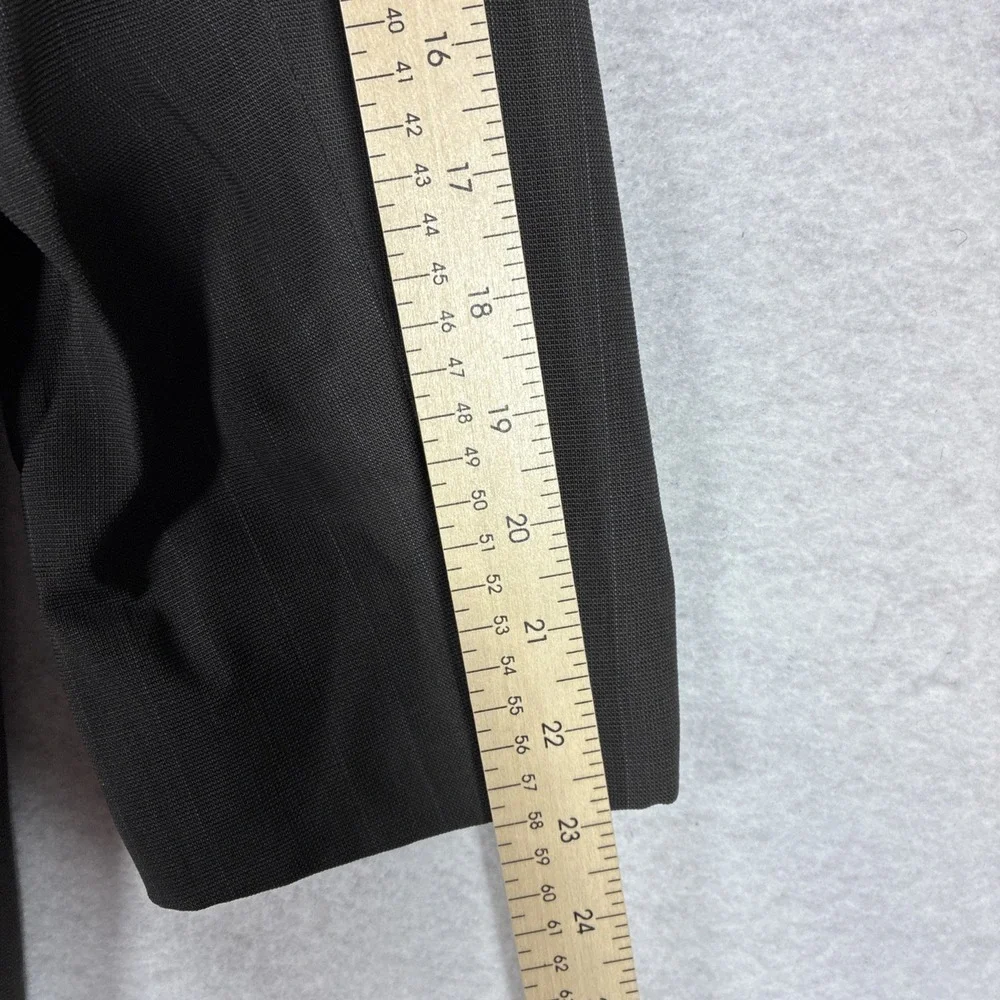 Vintage 90s Giorgio Armani Le Collezioni Brown Pinstripe Blazer Suit Jacket 42R
